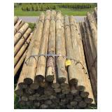 4x7 Treated Tapered Fence Post