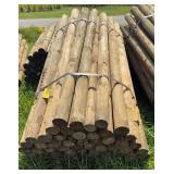 4x7 Treated Tapered Fence Post