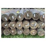 8x8 Treated Tapered Fence Post