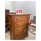 Solid wood antique chest