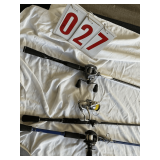 3 Fishing rods and reels