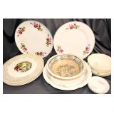 LOT INCLUDING VINTAGE DISHWARE