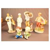 LOT WITH PORCELAIN FIGURINES