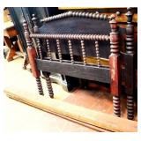 ANTIQUE TWIN SIZE JENNY LIND SPOOL BED
