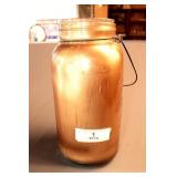 VINTAGE CROWN MONARCH CANNING JAR WITH HANDLE