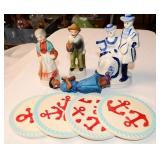 LOT WITH CERAMIC FIGURINES
