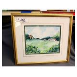 SIGNED FRAMED WATERCOLOR