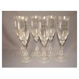 6 MIKASA FLUTED CHAMPAGNES