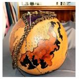 HANDMADE DECORATED GOURD