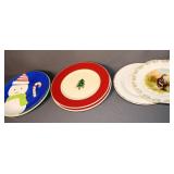 LOT WITH ANTIQUE BIRD PLATE