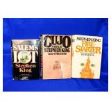 3 FIRST EDITON STEPHEN KING HARD BACK BOOKS