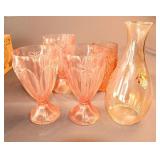 LOT WITH LENOX GLASS GOBLETS