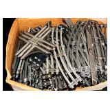 LOT OF METAL TRAIN TRACKS