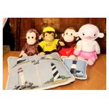 LOT WITH GUND CURIOUS GEORGE PLUSH MONKEY