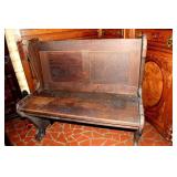 PAIR OF VINTAGE DEACONS BENCHES