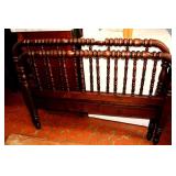 ANTIQUE JENNY LIND SPOOL BED