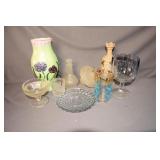 LOT OF VINTAGE GLASSWARE