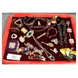 VINTAGE JEWELRY TRAY LOT
