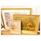 3 PIECES FRAMED ART