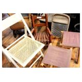 LOT WITH ANTIQUE METAL AND WOOD WASHBOARD