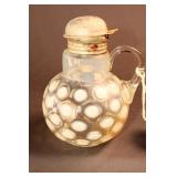 VINTAGE NORTHWOOD COIN DOT SYRUP PITCHER