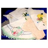 VINTAGE DOILIES AND TABLE SCARVES