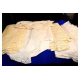 LOT OF VINTAGE TABLECLOTHS