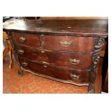 RESTORATION PROJECT ANTIQUE TIGER OAK DRESSER