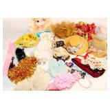 LOT OF DOLLS AND ACCESSORIES