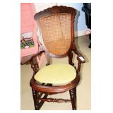 ANTIQUE MAHOGANY ROCKING CHAIR