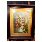 ANTIQUE FRAME AND PRINT