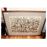 SIGNED LIMITED EDITION LITHOGRAPH UNDER GLASS