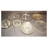 LOT WITH FOSTORIA AMERICAN PLATES