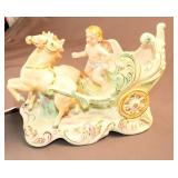 VINTAGE OCCUPIED JAPAN CHERUB AND CARRIAGE
