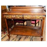 ANTIQUE TIGER OAK SERVER