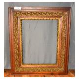 Antique Wooden Frame With Ornamental Detailing