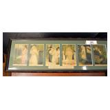 Framed Series of Postcards, Wedding Theme