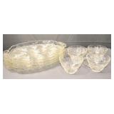 Anchor Hocking Glass Snack Set With Grape Design
