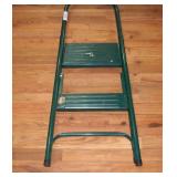 Two-Step Green Folding Steel Step Stool