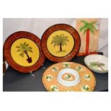 Palm Tree-Themed Decorative Dinnerware