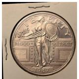 1987 Standing Liberty Silver Coin