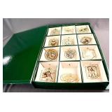 12 Days of Christmas 24K Gold Plated Ornaments Set