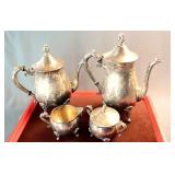 Four Piece Silver-Plated Coffee and Tea Set