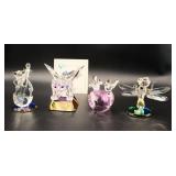 4 Crystal World Figurine Set