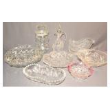 Cut Glass and Pressed Glassware Lot