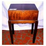 Mahogany Wooden Box On Legs