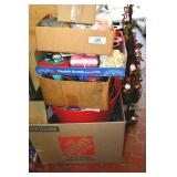 Large Lot Craft Supplies, Dolls, and String Lights