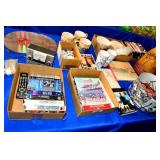 Table Lot  Collectibles, Media, and Housewares