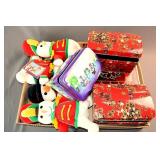 Christmas Toys and Decorative Tins