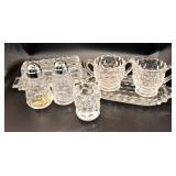 Fostoria American Table Set with Butter Dish